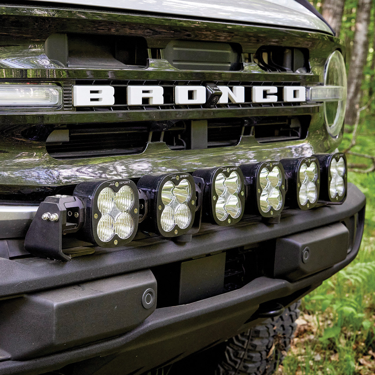 Комплект передних фар 6XL – Ford 2021-для Bronco; ПРИМЕЧАНИЕ: без пластикового бампера