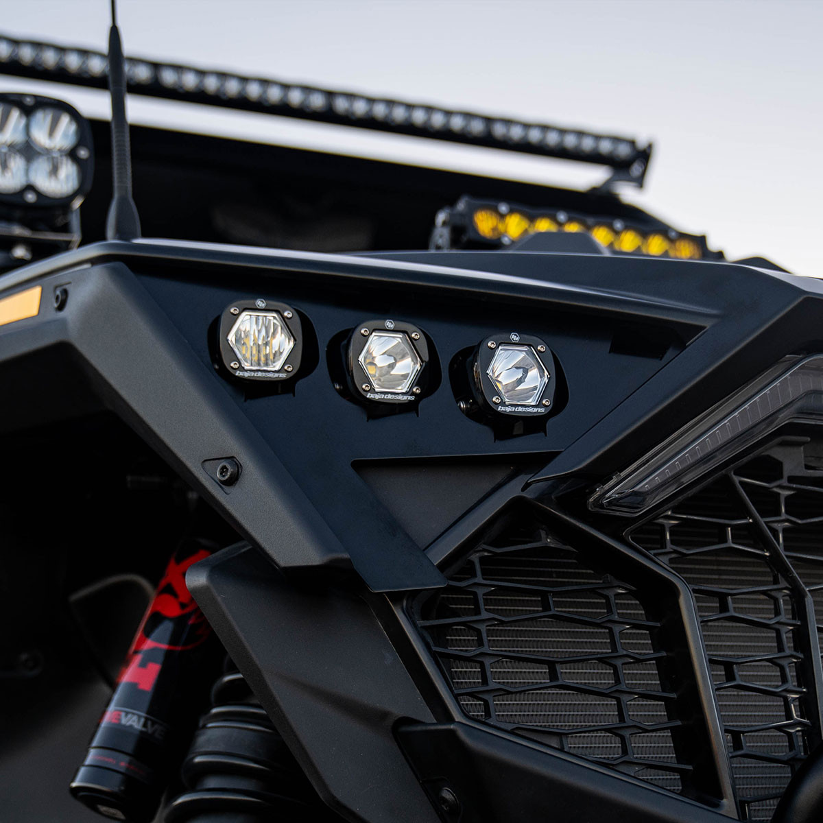 Комплект тройных светодиодных фар Polaris S1 – Polaris 2020-24 RZR Pro XP; 2024 RZR Pro R/Turbo R