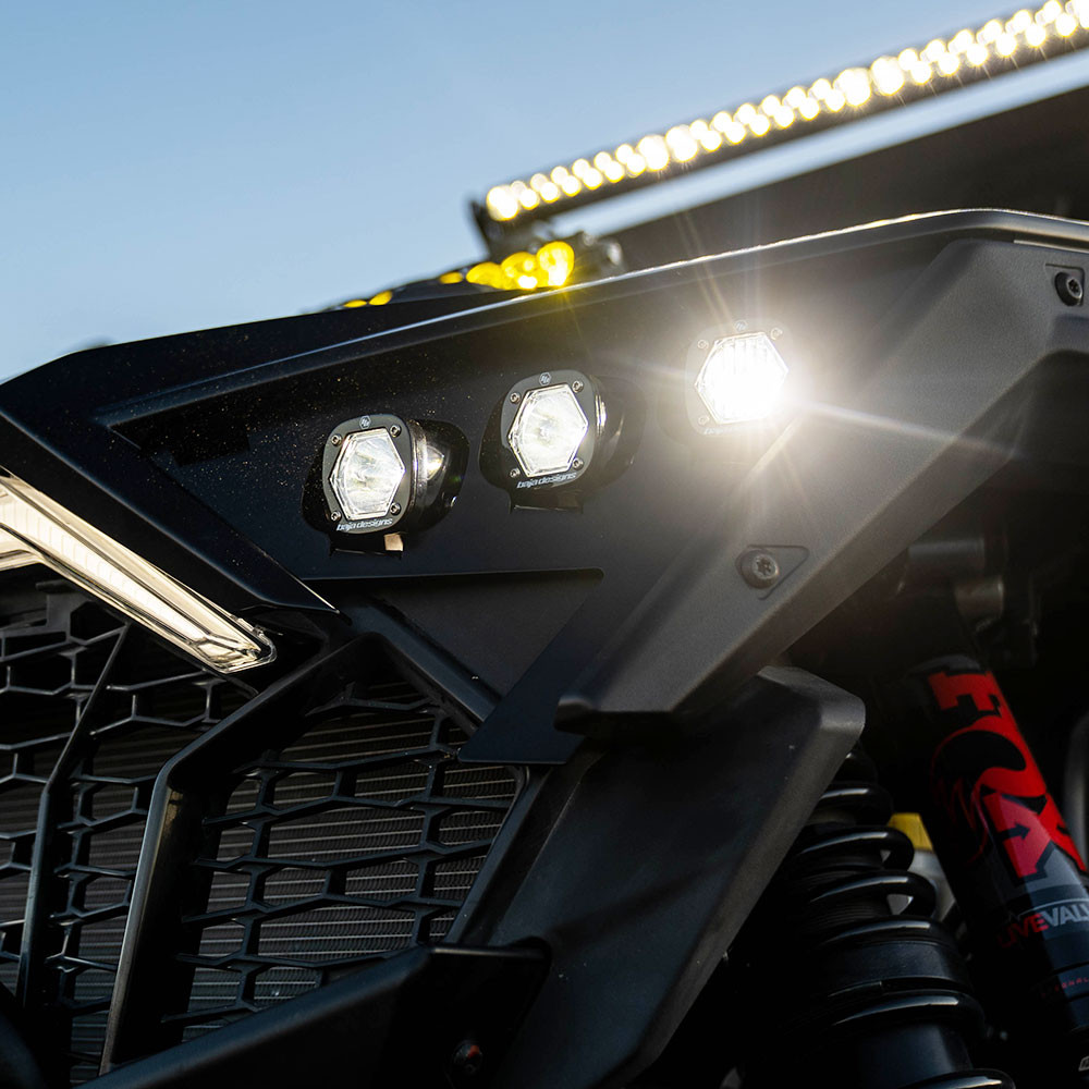 Комплект тройных светодиодных/лазерных фар Polaris S1 – Polaris 2020-24 RZR Pro XP; 2022-24 RZR Pro R/Turbo R