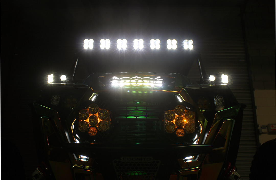 10-дюймовый комплект фонарей для крепления на капот Polaris S8 – Polaris 2019-21 RZR XP Turbo; 2018-21 RZR Turbo S